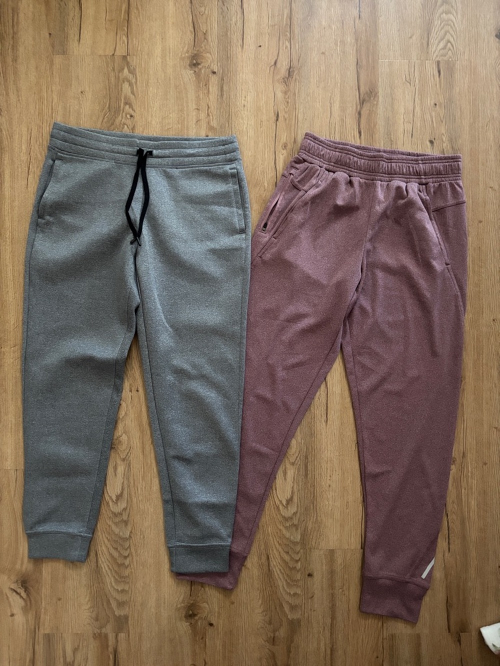 NEW 2 Jogger Pants • Gray + Mauve